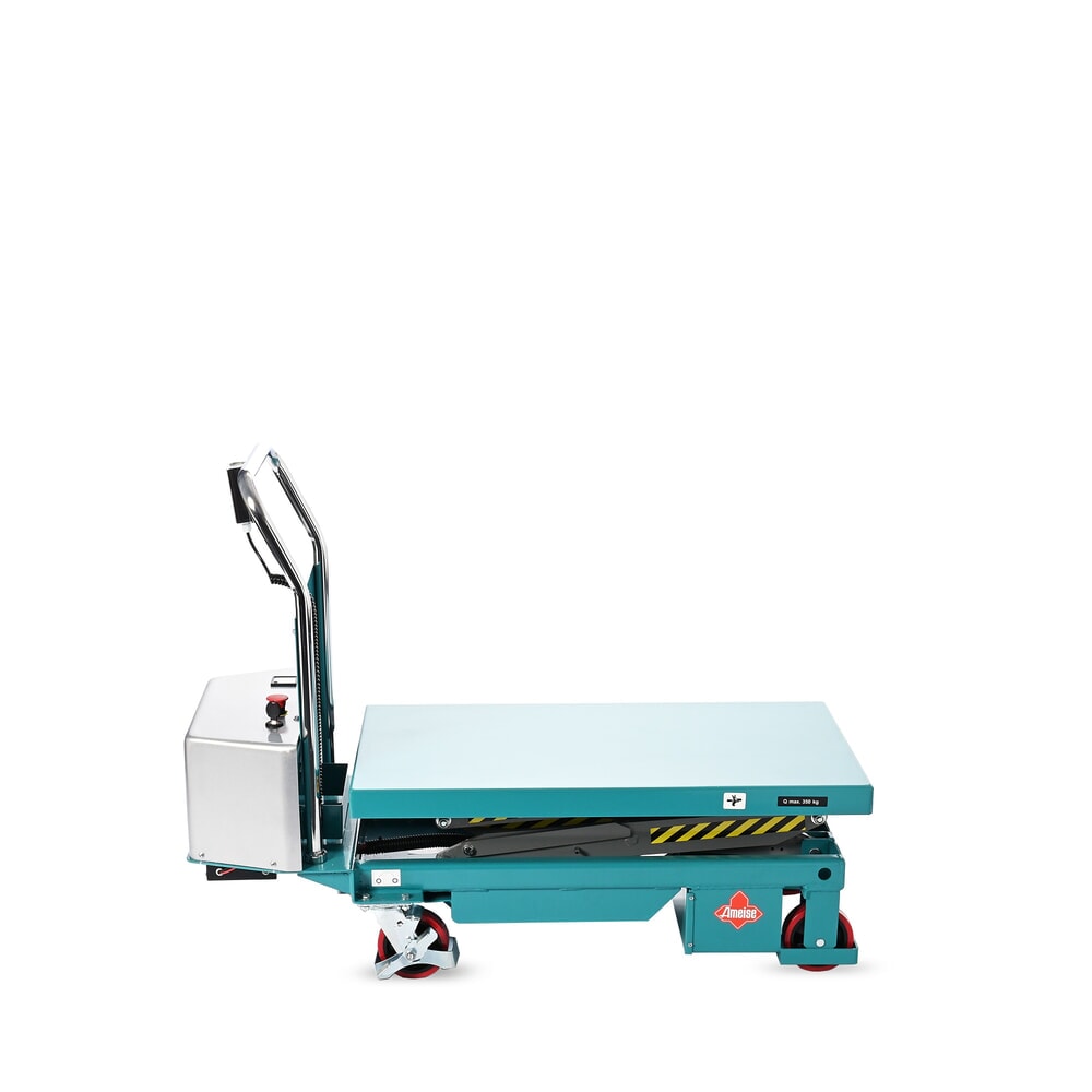 Termékkép száma 4: Ameise® elektromos dupla ollós emelőasztalos kocsi, teherbírás 350 kg, plató méret 910 x 500 mm