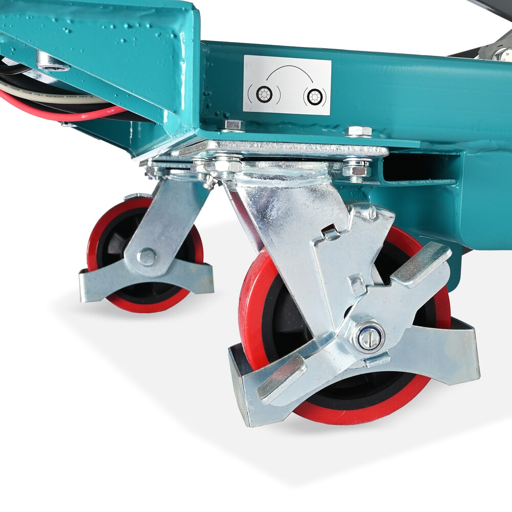 Termékkép száma 8: Ameise® elektromos dupla ollós emelőasztalos kocsi, teherbírás 350 kg, plató méret 910 x 500 mm