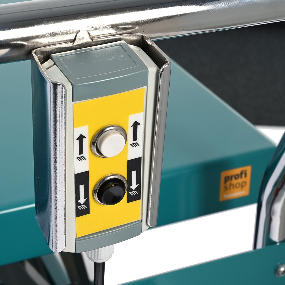 Termékkép száma 9: Ameise® elektromos dupla ollós emelőasztalos kocsi, teherbírás 350 kg, plató méret 910 x 500 mm