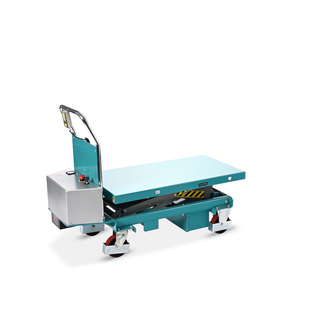 Termékkép száma 7: Ameise® elektromos ollós emelőasztalos kocsi, teherbírás 500 kg, plató méret 1.010 x 520 mm
