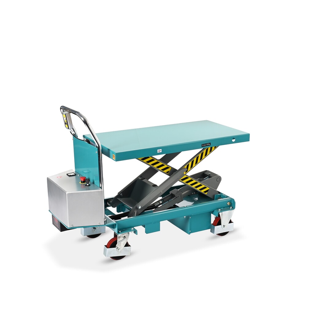 Ameise® elektromos ollós emelőasztalos kocsi, teherbírás 500 kg, plató méret 1.010 x 520 mm Termékkép száma 8: Ameise® elektromos ollós emelőasztalos kocsi, teherbírás 500 kg, plató méret 1.010 x 520 mm
