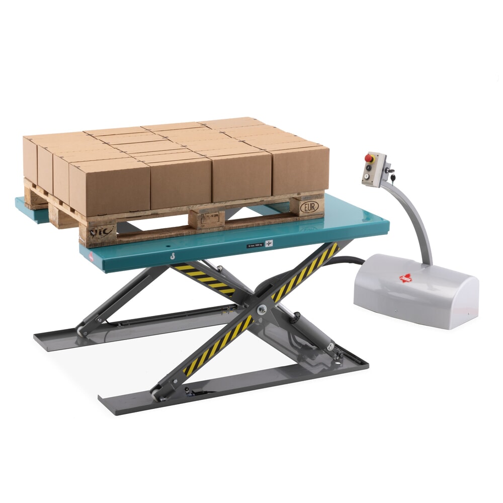 Termékkép száma 3: Ameise® lapos ollós emelőasztal, U-formájú, teherbírás 1.000 kg