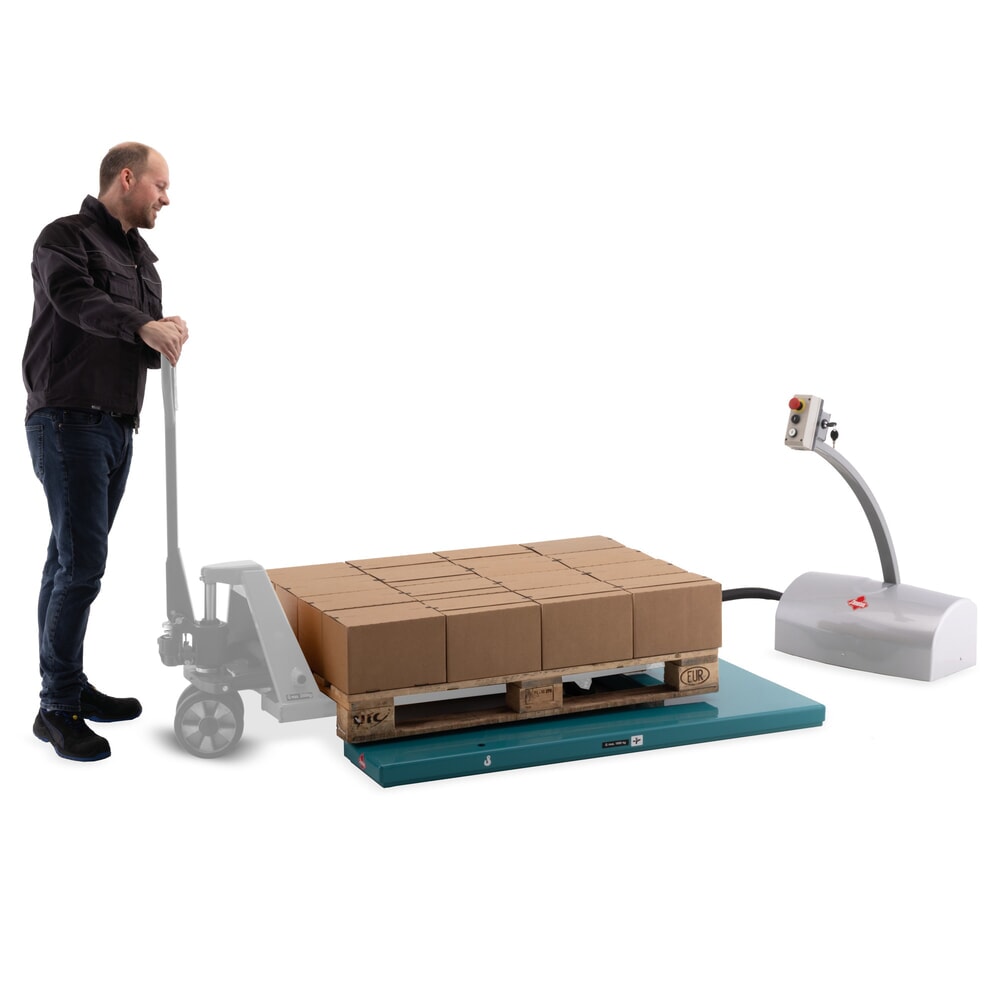 Termékkép száma 5: Ameise® lapos ollós emelőasztal, U-formájú, teherbírás 1.000 kg