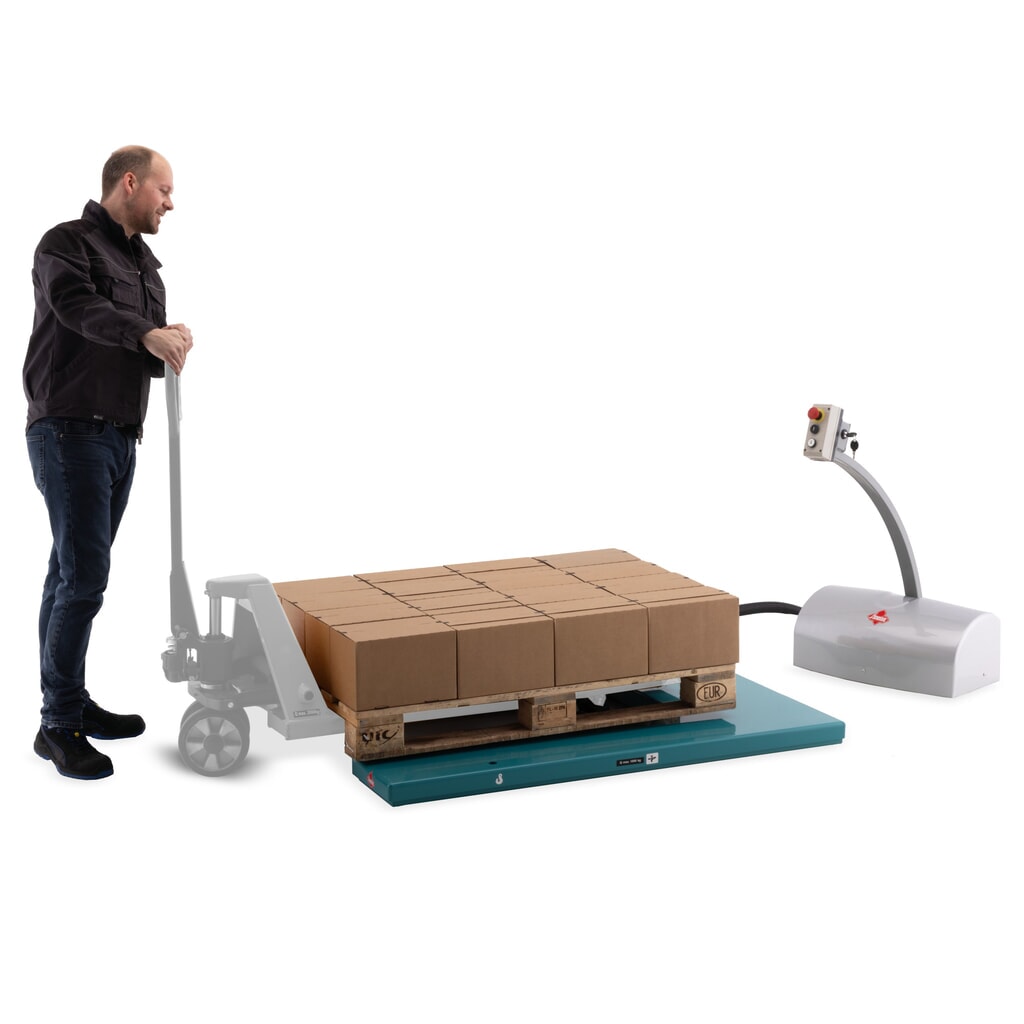 Ameise® lapos ollós emelőasztal, U-formájú, teherbírás 1.000 kg Termékkép száma 6: Ameise® lapos ollós emelőasztal, U-formájú, teherbírás 1.000 kg