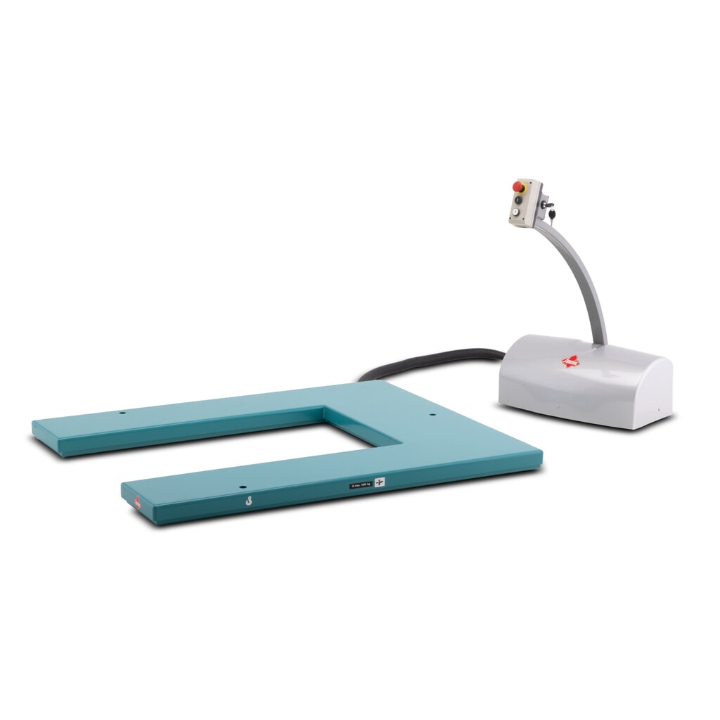 Ameise® lapos ollós emelőasztal, U-formájú, teherbírás 1.000 kg Termékkép: Ameise® lapos ollós emelőasztal, U-formájú, teherbírás 1.000 kg