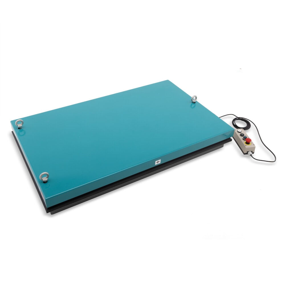 Termékkép száma 2: Ameise® ollós emelőasztal, egyszeres olló, teherbírás 500 kg, plató méret 1.300 x 800 mm