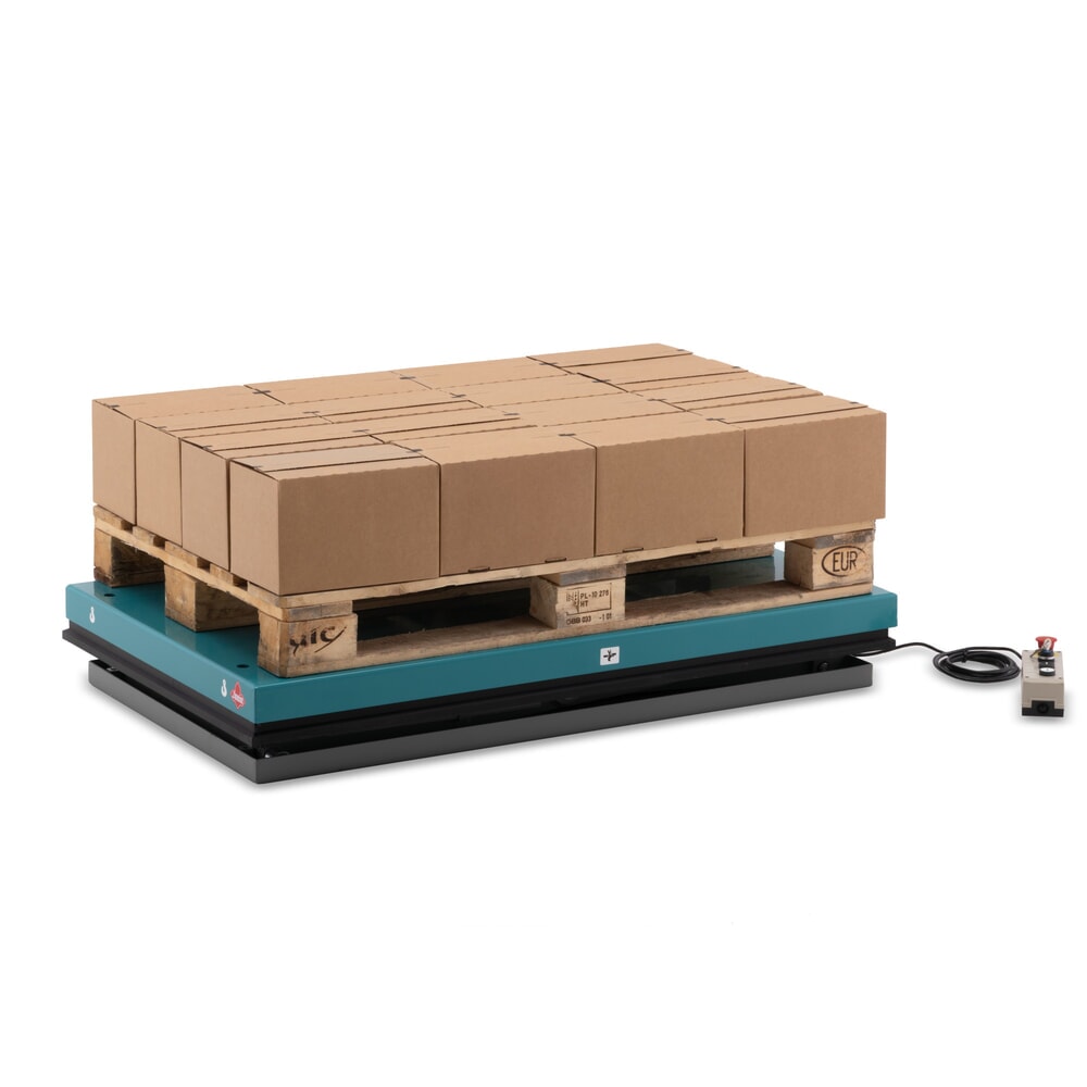 Termékkép száma 5: Ameise® ollós emelőasztal, egyszeres olló, teherbírás 500 kg, plató méret 1.300 x 800 mm