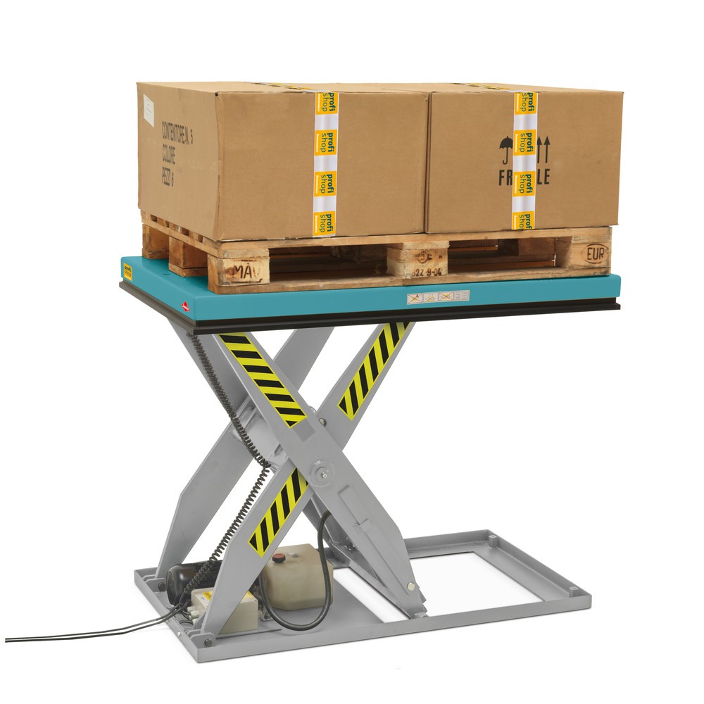 Termékkép száma 3: Ameise® ollós emelőasztal, egyszeres olló, teherbírás 1 000 kg, plató méret 1.300 x 800 mm