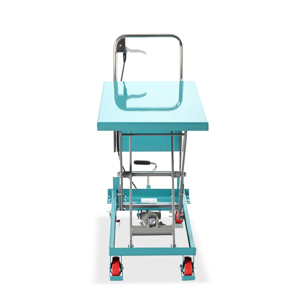 Termékkép száma 2: Ameise® ollós emelőasztalos kocsi, lehajtható akasztókengyel, teherbírás 150 kg, egyenként 700 x 450 mm