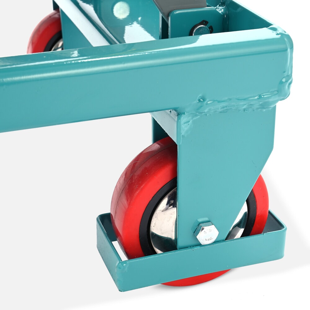 Termékkép száma 9: Ameise® ollós emelőasztalos kocsi, lehajtható akasztókengyel, teherbírás 150 kg, egyenként 700 x 450 mm