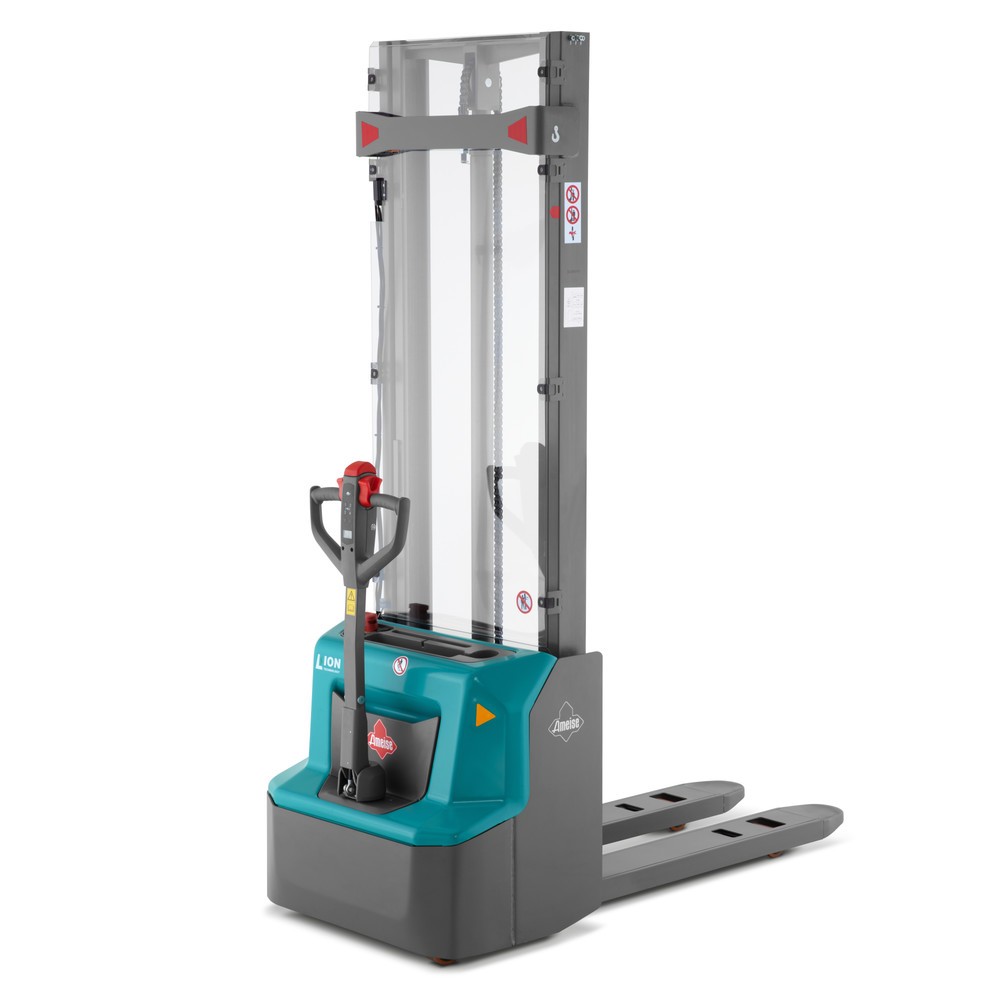 Termékkép: Ameise® PSE 1.2 elektromos gyalogkíséretű targonca, kéttagú teleszkópos emelőoszlop, emelési magasság 2900 mm, teherbírás 1200 kg
