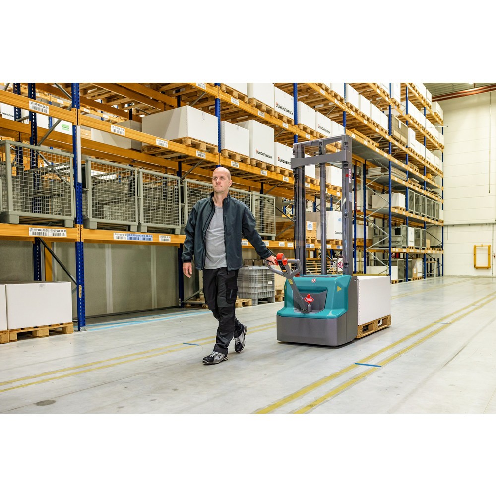 Termékkép száma 10: Ameise® PSE 1.2 Inital-lift elektromos gyalogkíséretű targonca kerékkaremeléssel, emelési magasság 2900 mm, teherbírás 1200 kg