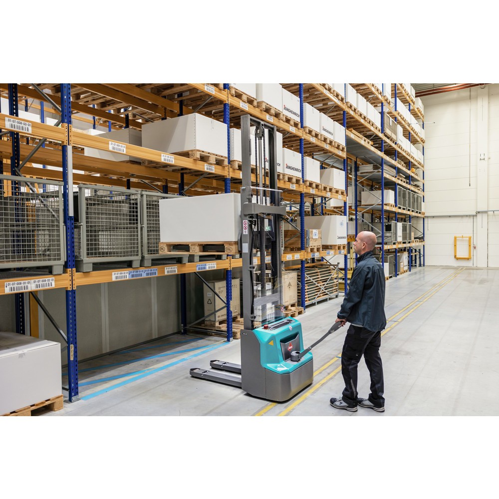 Termékkép száma 11: Ameise® PSE 1.2 Inital-lift elektromos gyalogkíséretű targonca kerékkaremeléssel, emelési magasság 2900 mm, teherbírás 1200 kg