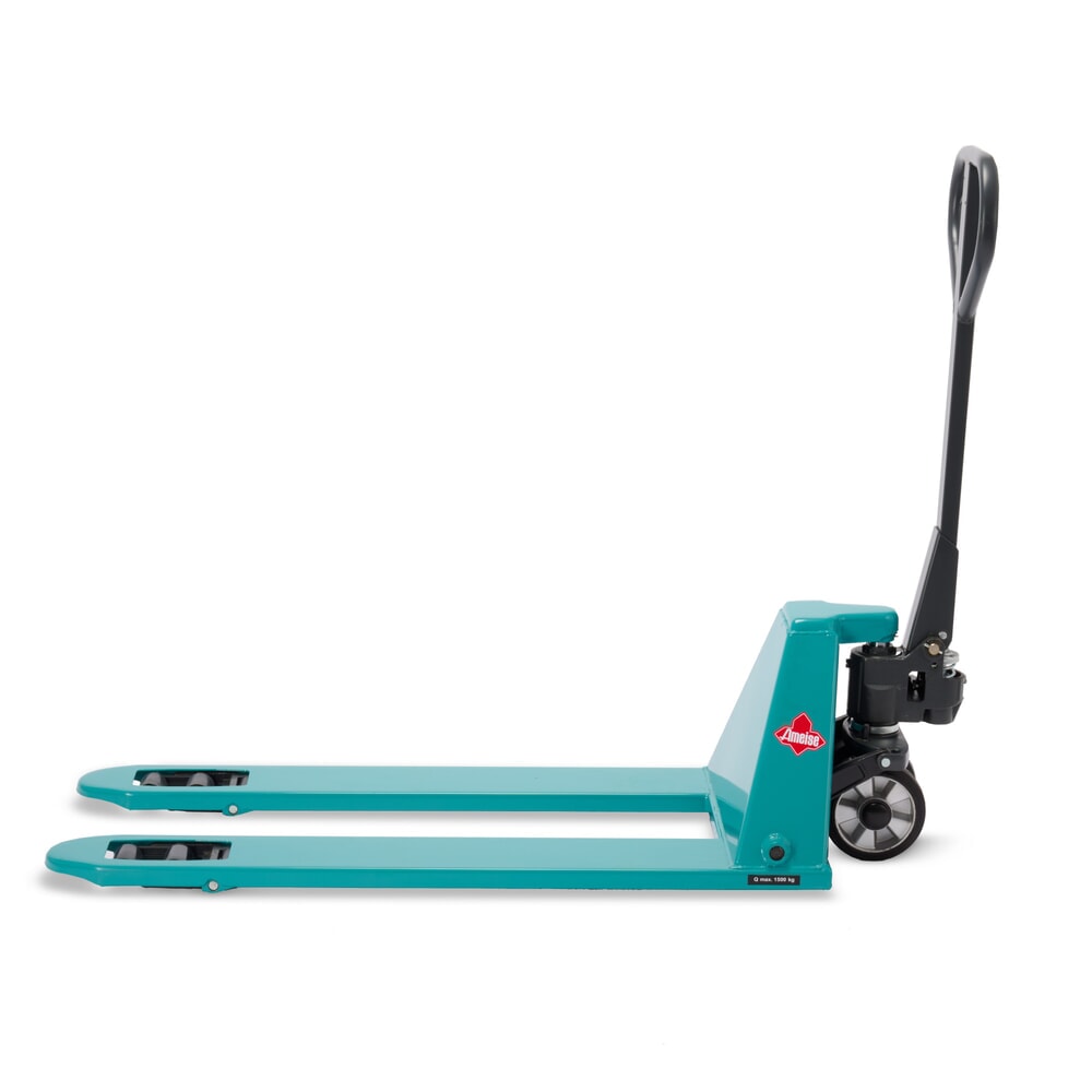 Termékkép száma 5: Ameise® PTM 1.5 Low laposvillás kézi emelőkocsi, teherbírás 1500 kg, villahossz 1150 mm, tömörgumi/poliuretán kerekek, tandem görgők