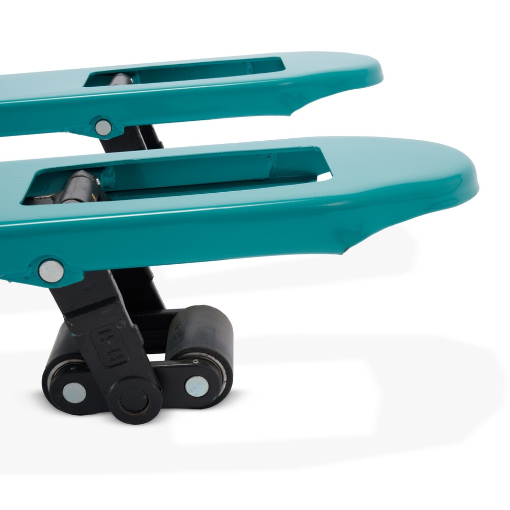 Termékkép száma 6: Ameise® PTM 1.5 Low laposvillás kézi emelőkocsi, teherbírás 1500 kg, villahossz 1150 mm, tömörgumi/poliuretán kerekek, tandem görgők