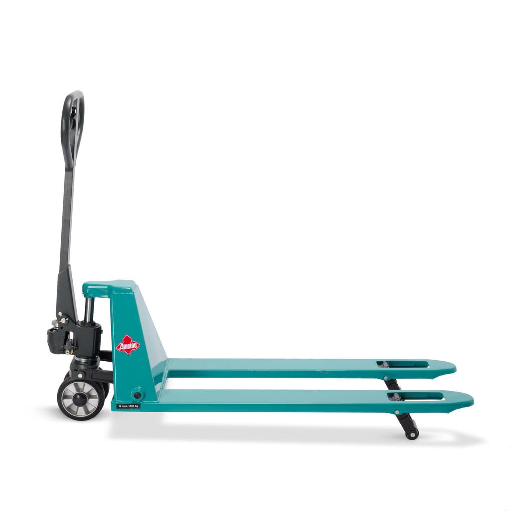 Ameise® PTM 1.5 Low, laposvillás kézi emelőkocsi, teherbírás 1500 kg, villahossz 1150 mm, tömörgumi/poliuretán kerekek Termékkép száma 6: Ameise® PTM 1.5 Low, laposvillás kézi emelőkocsi, teherbírás 1500 kg, villahossz 1150 mm, tömörgumi/poliuretán kerekek