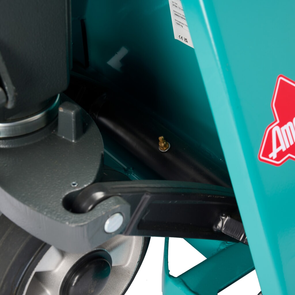 Ameise® PTM 1.5 Low, laposvillás kézi emelőkocsi, teherbírás 1500 kg, villahossz 1150 mm, tömörgumi/poliuretán kerekek Termékkép száma 8: Ameise® PTM 1.5 Low, laposvillás kézi emelőkocsi, teherbírás 1500 kg, villahossz 1150 mm, tömörgumi/poliuretán kerekek
