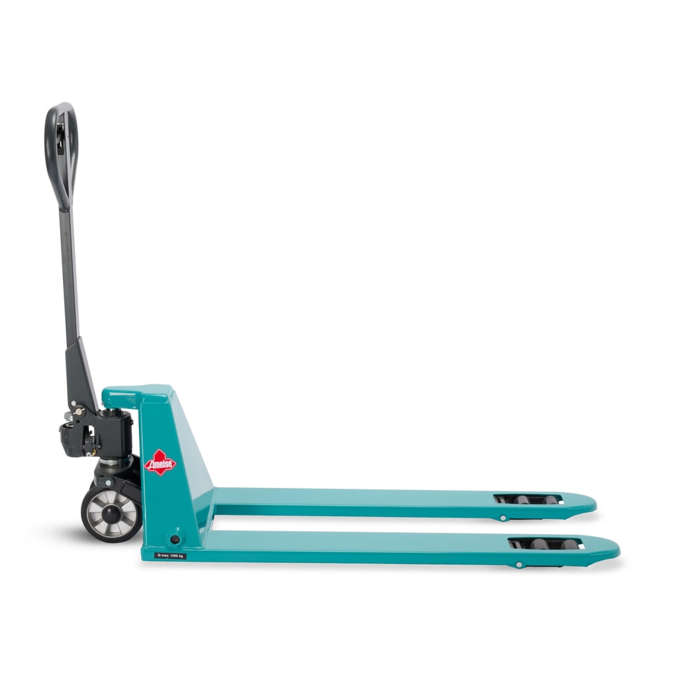 Termékkép száma 11: Ameise® PTM 1.5 Low laposvillás kézi emelőkocsi, teherbírás 1500 kg, villahossz 1150 mm, tömörgumi/poliuretán kerekek, tandem görgők