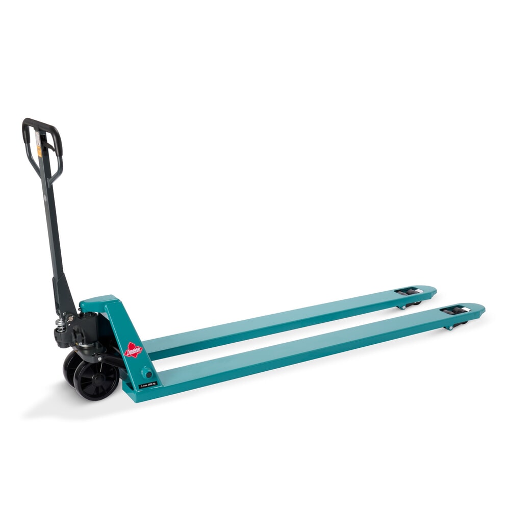 Termékkép száma 1: Ameise® PTM 2.0 kézi emelőkocsi, 2000 kg teherbírás, 2000 mm villahossz, poliuretán kerekek, tandem görgők