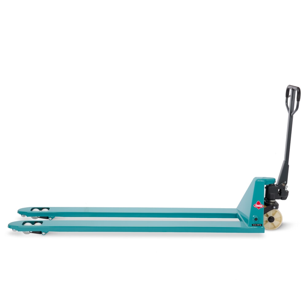 Termékkép száma 6: Ameise® PTM 2.0 kézi emelőkocsi, 2000 kg teherbírás, 2000 mm villahossz, nylon kerekek, tandem görgők