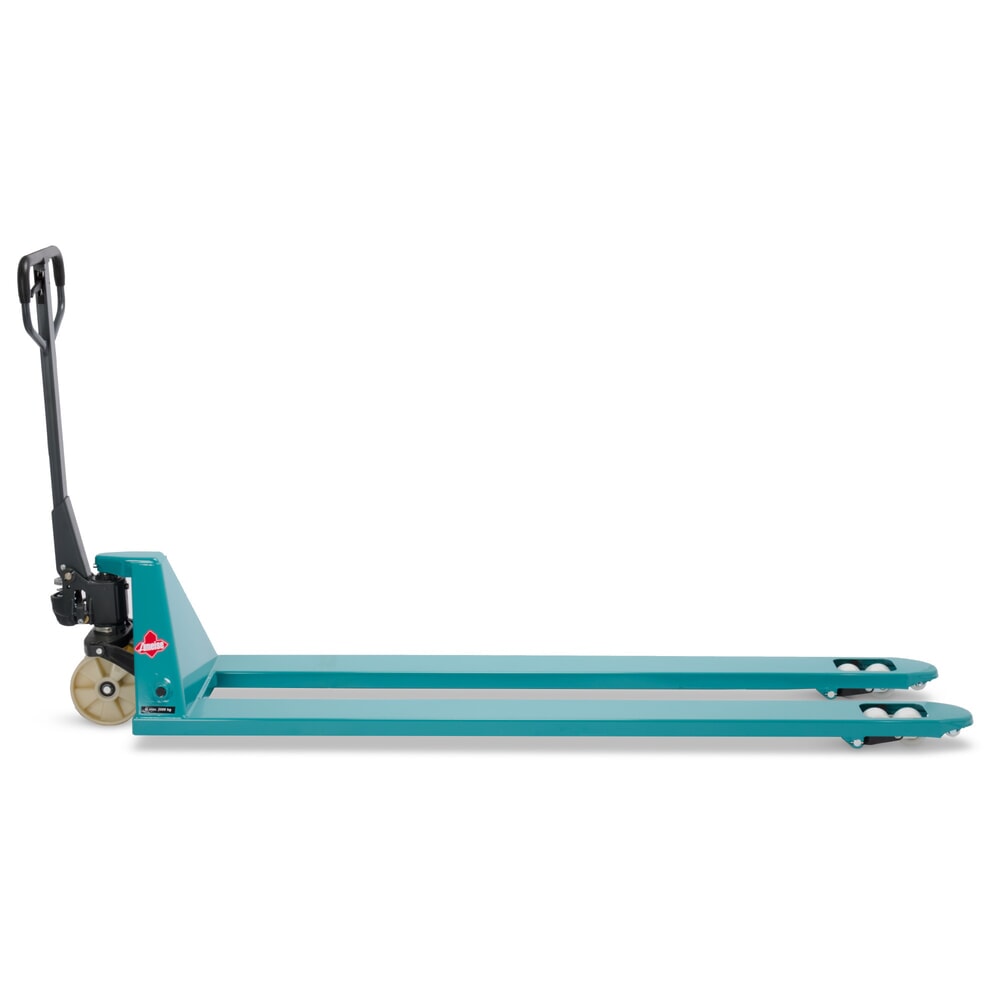 Termékkép száma 7: Ameise® PTM 2.0 kézi emelőkocsi, 2000 kg teherbírás, 2000 mm villahossz, nylon kerekek, tandem görgők