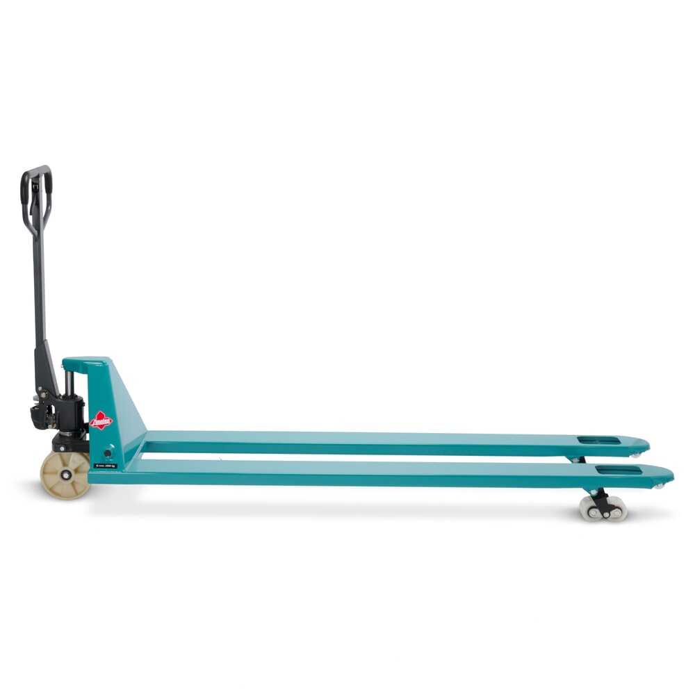 Termékkép száma 9: Ameise® PTM 2.0 kézi emelőkocsi, 2000 kg teherbírás, 2000 mm villahossz, nylon kerekek, tandem görgők