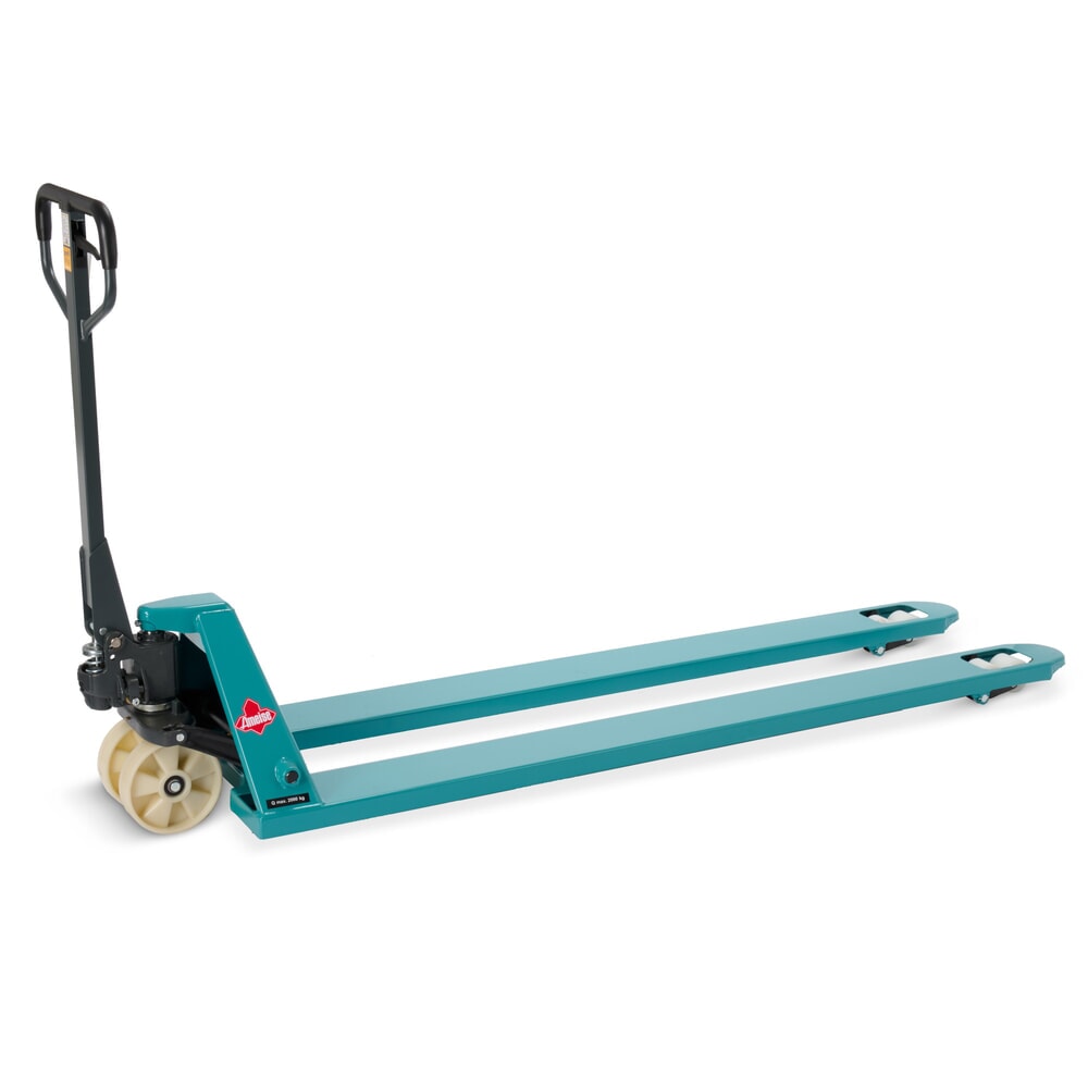 Termékkép száma 1: Ameise® PTM 2.0 kézi emelőkocsi, 2000 kg teherbírás, 2000 mm villahossz, nylon kerekek, tandem görgők
