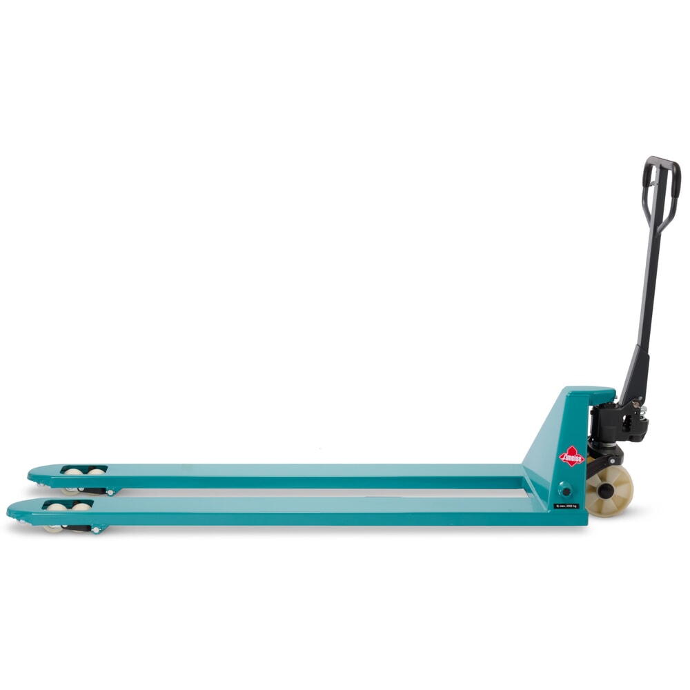 Termékkép száma 7: Ameise® PTM 2.0 kézi emelőkocsi, 2000 kg teherbírás, 1800 mm villahossz, nylon kerekek, tandem görgők
