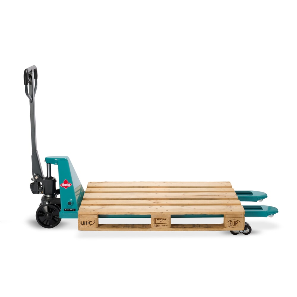 Termékkép száma 9: Ameise® PTM 2.0 kézi emelőkocsi, 2000 kg teherbírás, 1500 mm villahossz, poliuretán kerekek, tandem görgők