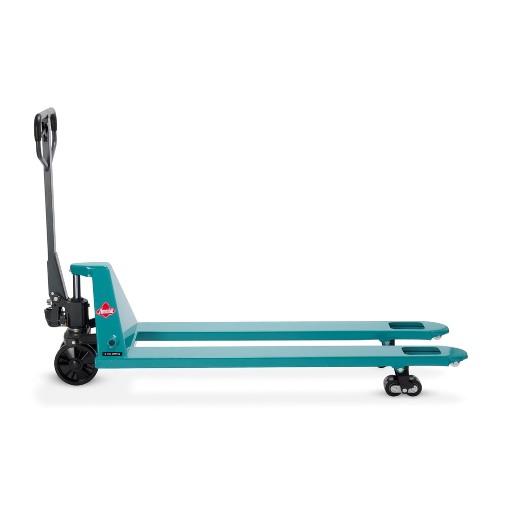 Termékkép száma 10: Ameise® PTM 2.0 kézi emelőkocsi, 2000 kg teherbírás, 1500 mm villahossz, poliuretán kerekek, tandem görgők
