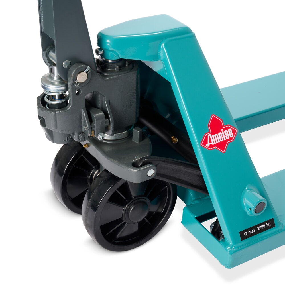 Termékkép száma 13: Ameise® PTM 2.0 kézi emelőkocsi, 2000 kg teherbírás, 1500 mm villahossz, poliuretán kerekek, tandem görgők
