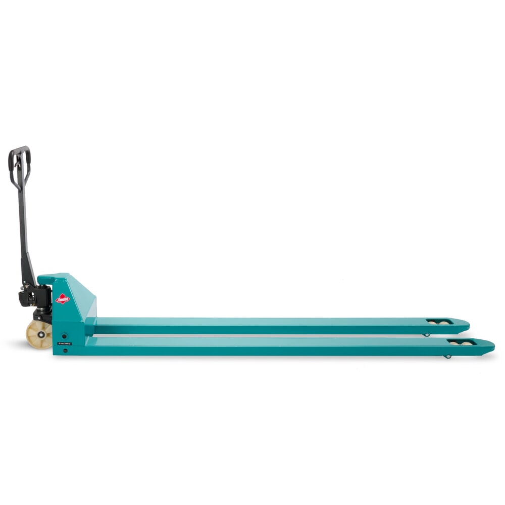 Termékkép száma 7: Ameise® PTM 2.0 kézi emelőkocsi, 2000 kg teherbírás, 2500 mm villahossz, nylon kerekek, tandem görgők