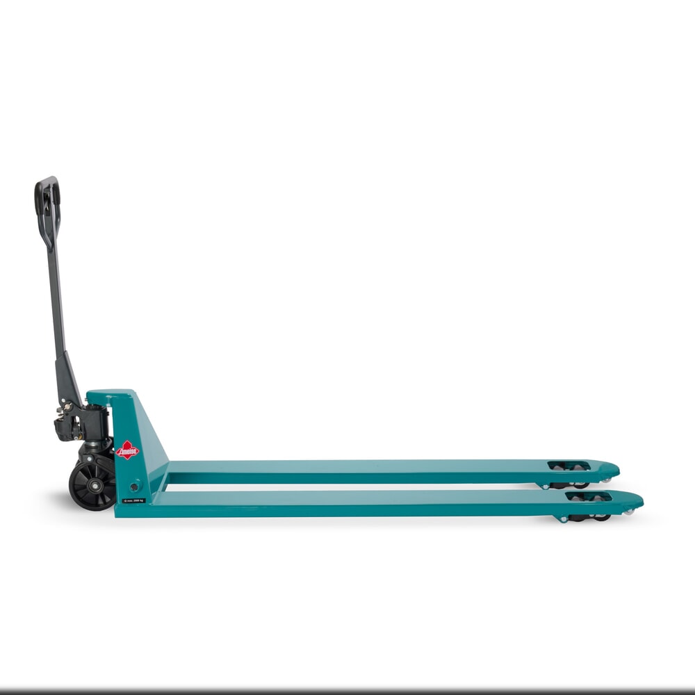 Termékkép száma 9: Ameise® PTM 2.0 kézi emelőkocsi, 2000 kg teherbírás, 1800 mm villahossz, poliuretán kerekek, tandem görgők