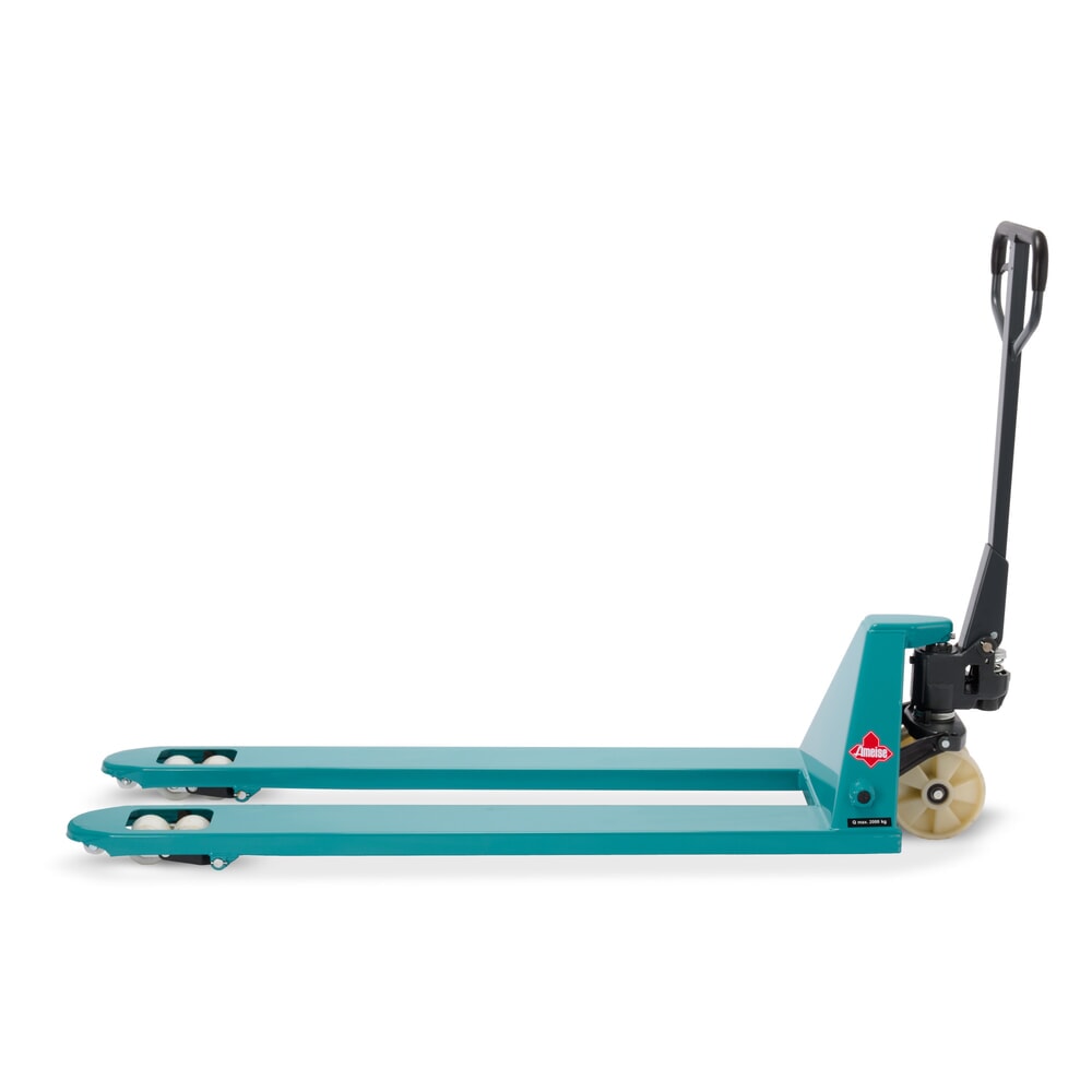 Termékkép száma 7: Ameise® PTM 2.0 kézi emelőkocsi, 2000 kg teherbírás, 1500 mm villahossz, tandem görgők, nylon