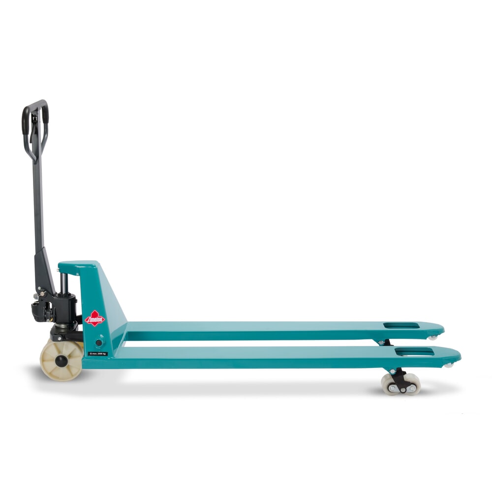 Termékkép száma 10: Ameise® PTM 2.0 kézi emelőkocsi, 2000 kg teherbírás, 1500 mm villahossz, tandem görgők, nylon