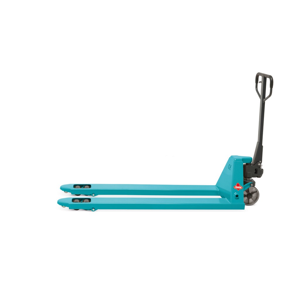 Termékkép száma 5: Ameise® PTM 2.0 kézi emelőkocsi, 2000 kg teherbírás, 1800 mm villahossz, poliuretán kerekek, tandem görgők