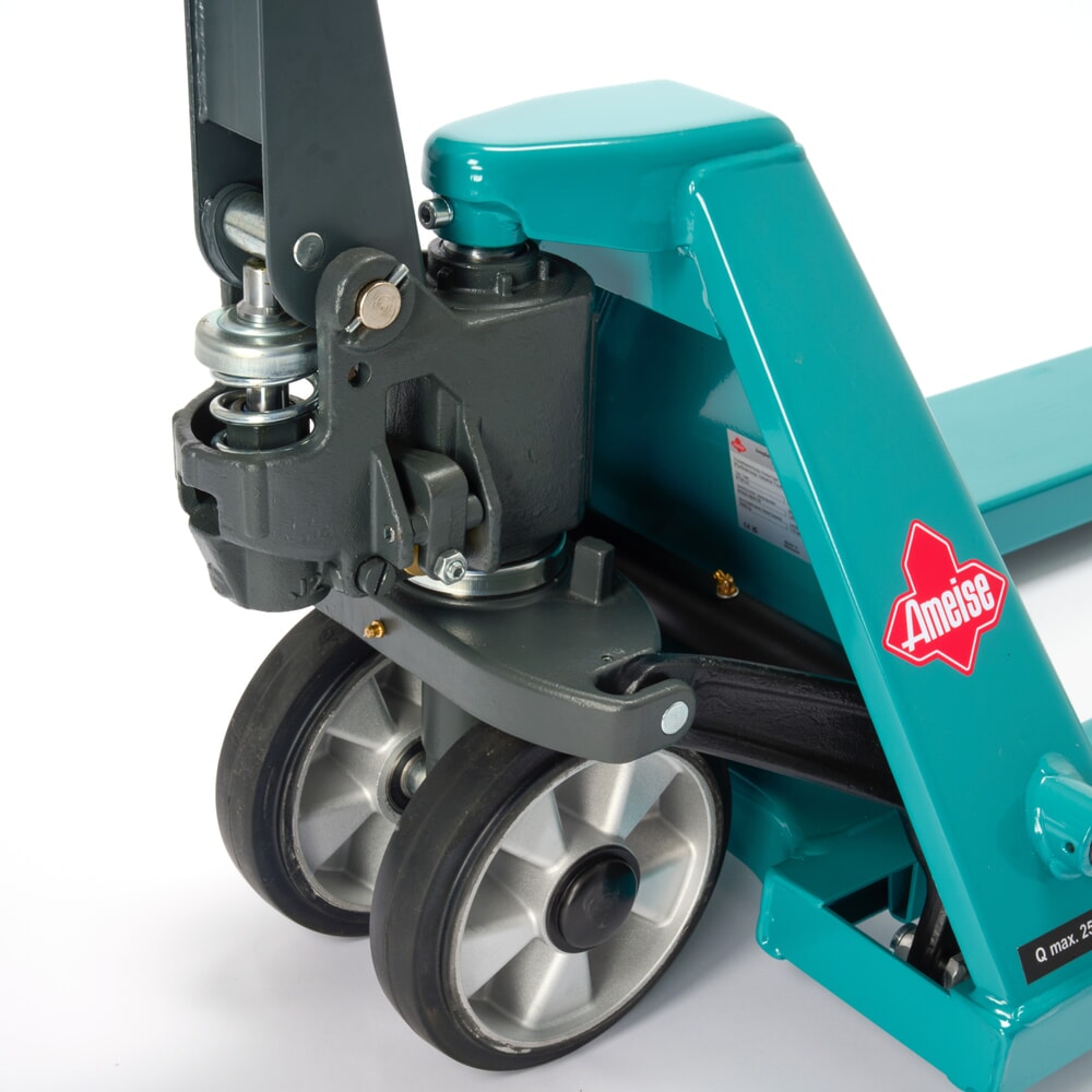 Termékkép száma 12: Ameise® PTM 2.0 kézi emelőkocsi, 2000 kg teherbírás, 1150 mm villahossz, tömörgumi/poliuretán kerekek, tandem görgők