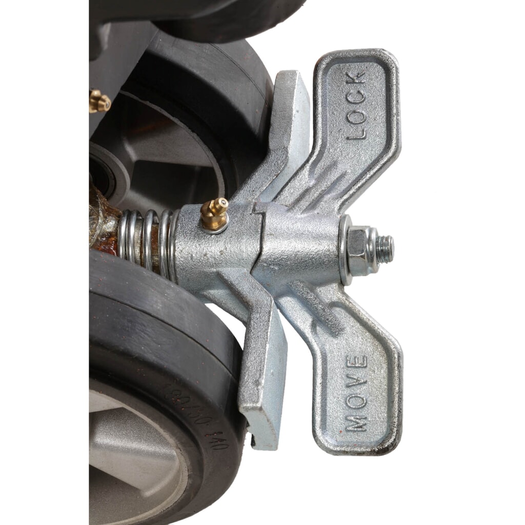 Termékkép száma 3: Ameise® PTM 2.5 kézi emelőkocsi gyorsemeléssel, 2500 kg teherbírás, 1150 mm villahossz, tömörgumi/poliuretán kerekek, tandem görgők