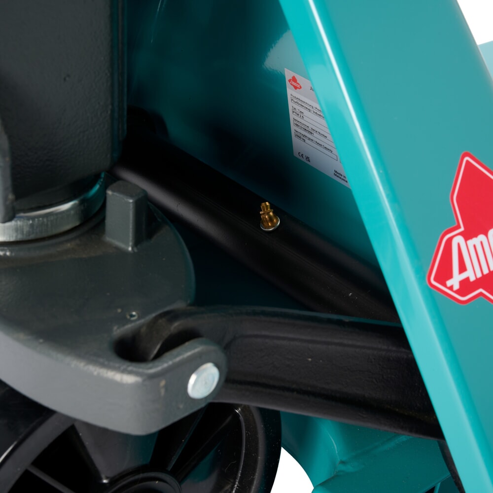 Termékkép száma 10: Ameise® PTM 2.5 kézi emelőkocsi, 2500 kg teherbírás, 1150 mm villahossz, poliuretán kerekek, tandem görgők