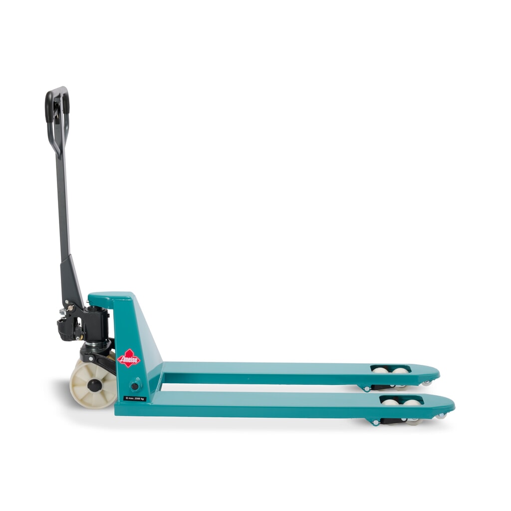 Ameise® PTM 2.5 kézi emelőkocsi, 2500 kg teherbírás, 1150 mm villahossz, nylon kerekek, tandem görgők Termékkép száma 8: Ameise® PTM 2.5 kézi emelőkocsi, 2500 kg teherbírás, 1150 mm villahossz, nylon kerekek, tandem görgők