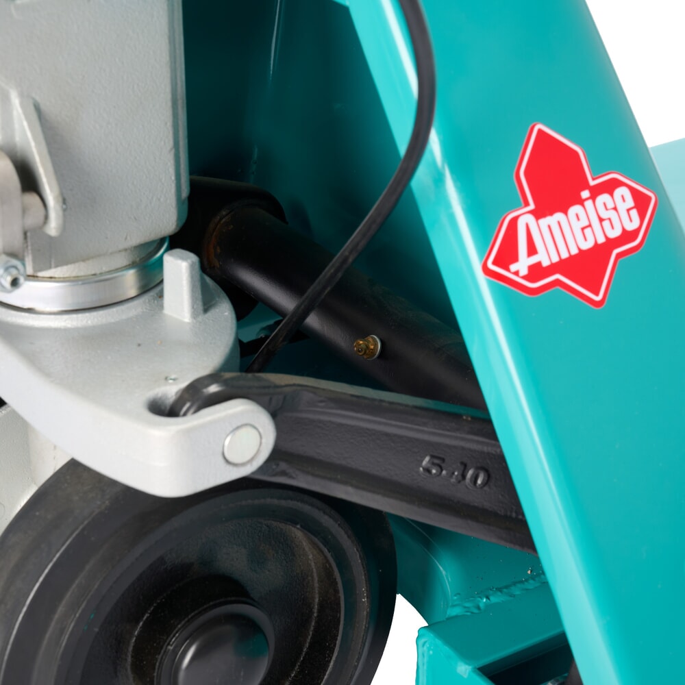 Termékkép száma 11: Ameise® PTM 2.5 kézi emelőkocsi kézifékkel, teherbírás 2500 kg, villahossz 1150 mm, tömörgumi/poliuretán kerekek