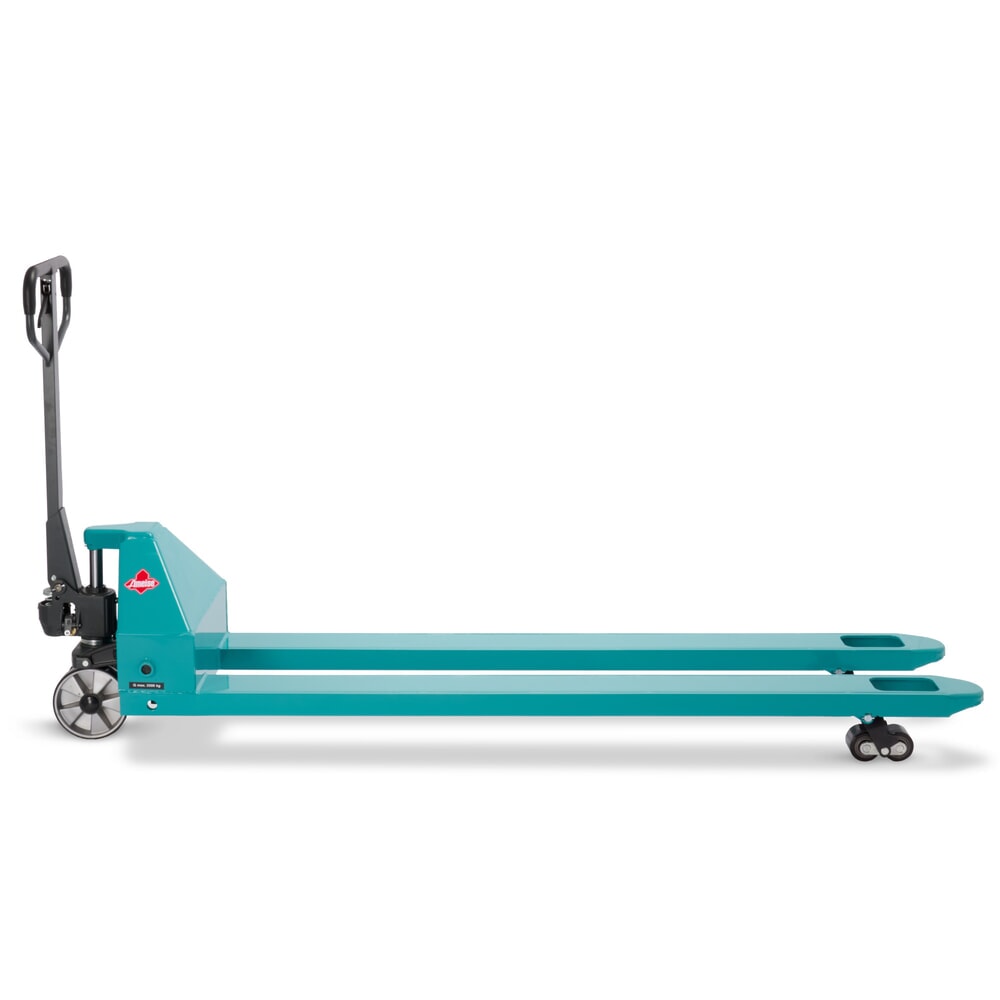 Termékkép száma 11: Ameise® PTM 3.5 kézi emelőkocsi, 3500 kg teherbírás, 2000 mm villahossz, poliuretán kerekek, tandem görgők