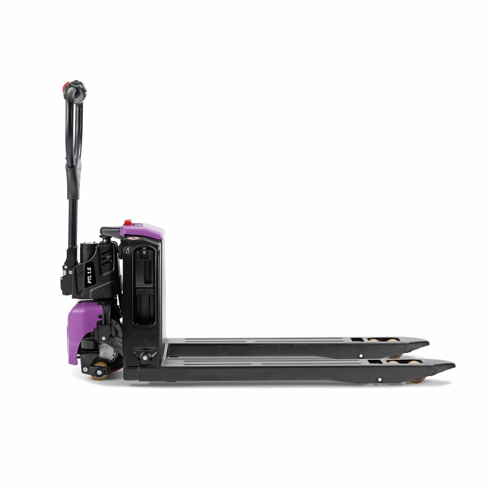 Termékkép száma 4: AntOn by Jungheinrich elektromos emelőkocsi PTL 1.5 támkerekekkel, extra széles speciális raklapokhoz, teherbírás 1500 kg, villahosszal 1.150 mm