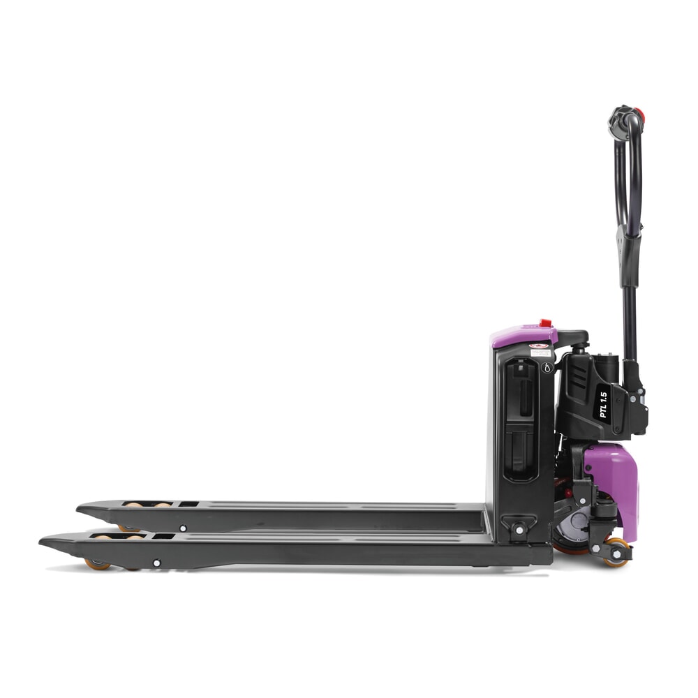 Termékkép száma 5: AntOn by Jungheinrich elektromos emelőkocsi PTL 1.5 támkerekekkel, extra széles speciális raklapokhoz, teherbírás 1500 kg, villahosszal 1.150 mm