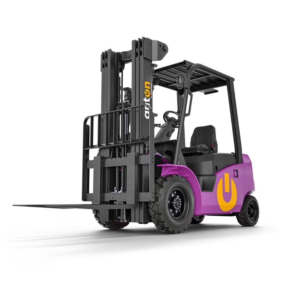 Termékkép száma 8: AntOn by Jungheinrich elektromos targonca CBH 2.5 kéttagú teleszkópos emelőoszloppal, emelési magasság 3300 mm, teherbírás 2.500 kg, külső töltővel, 80 V, 60 A, CEE, 4-pólusú