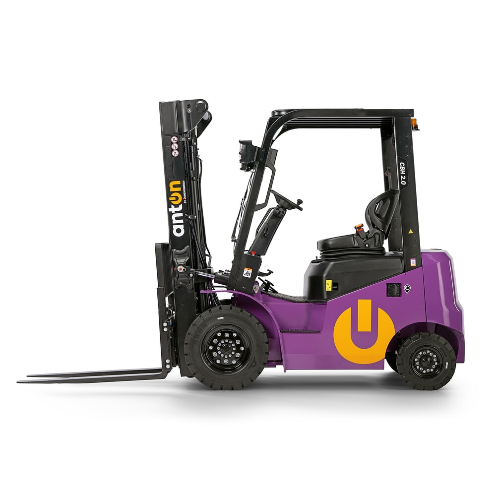 Termékkép száma 8: AntOn by Jungheinrich elektromos targonca CBH 2.0 háromtagú teleszkópos emelőoszlop, 4800 mm emelési magasság, 2000 kg teherbírás, Eco időjárásvédő fülke, beépített töltőkészülék