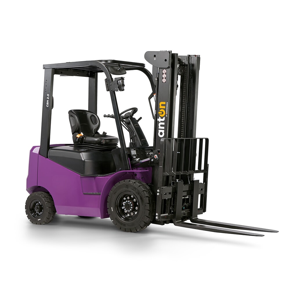 Termékkép száma 4: AntOn by Jungheinrich CBH 2.0 elektromos targonca, kéttagú teleszkópos emelőoszloppal, 3300 mm emelési magassággal, 2000 kg teherbírással, beépített töltőkészülékkel