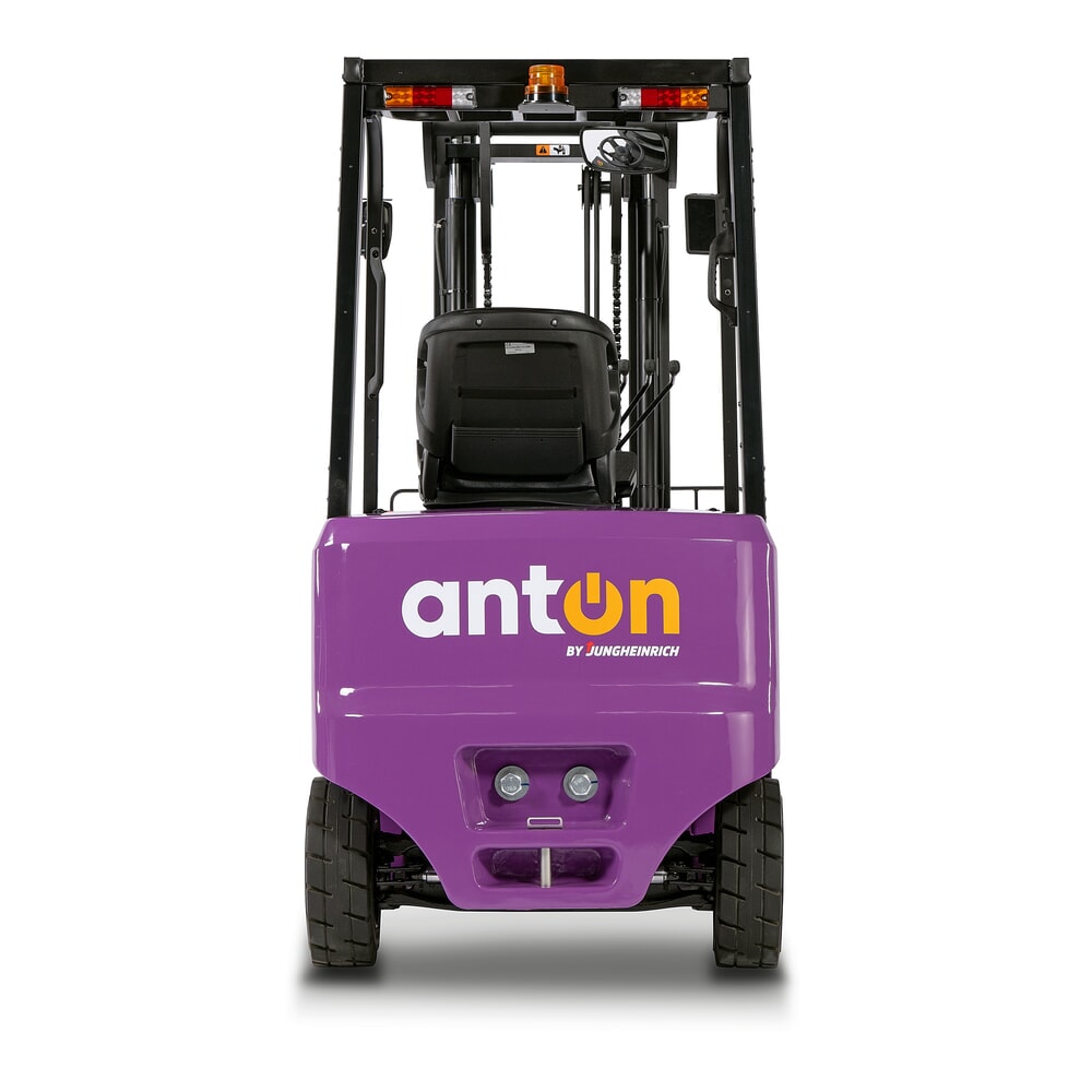 Termékkép száma 7: AntOn by Jungheinrich CBH 2.0 elektromos targonca, kéttagú teleszkópos emelőoszloppal, 3300 mm emelési magassággal, 2000 kg teherbírással, beépített töltőkészülékkel