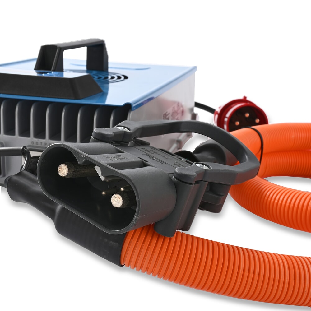 Termékkép száma 6: Külső töltőkészülék D400, 80 V, 60 A, CEE piros 32A, 5 pólusú - 3P+N+E, AntOn by Jungheinrich CBH 2.0 elektromos targoncához