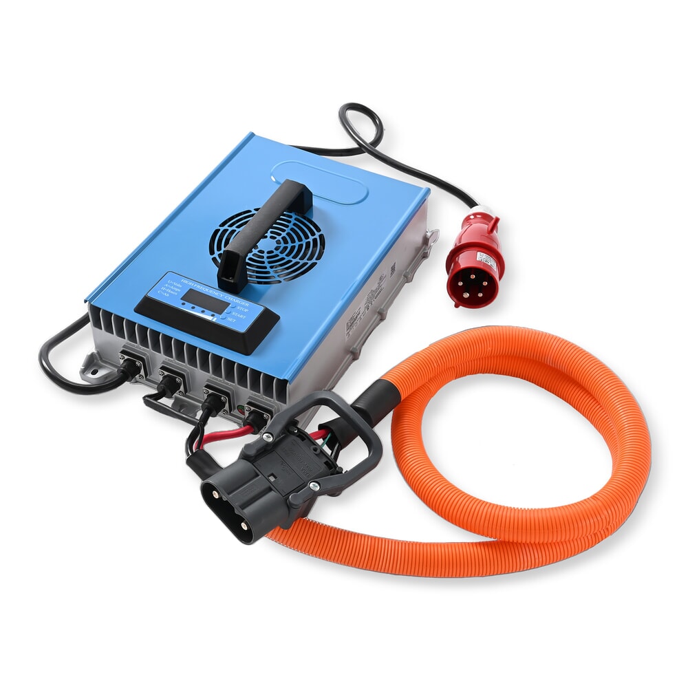 Termékkép száma 1: Külső töltőkészülék D400, 80 V, 60 A, CEE piros 32A, 5 pólusú - 3P+N+E, AntOn by Jungheinrich CBH 2.0 elektromos targoncához